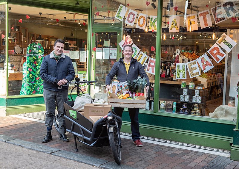 Cargo bikes in Lewes.