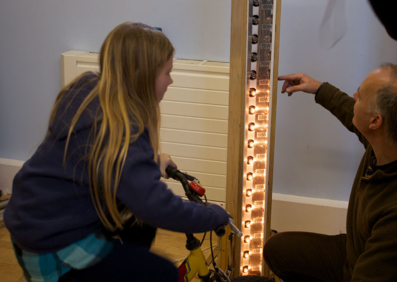 Generating energy with a bike!